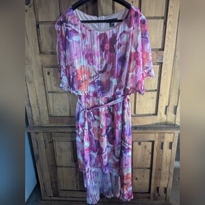 Jessica Howard Floral High Low Dress. Resort Wear Wedding Vacation Spring Break